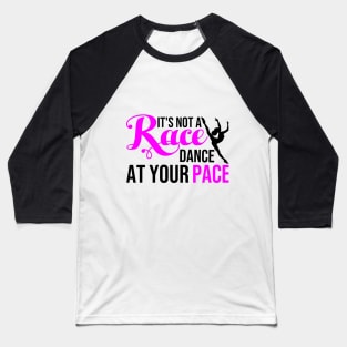 Black Ballerina Run Your Race Baseball T-Shirt